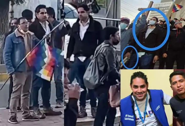 Identifican a funcionario de la ANH dentro del grupo de choque que desató la violencia en La Paz