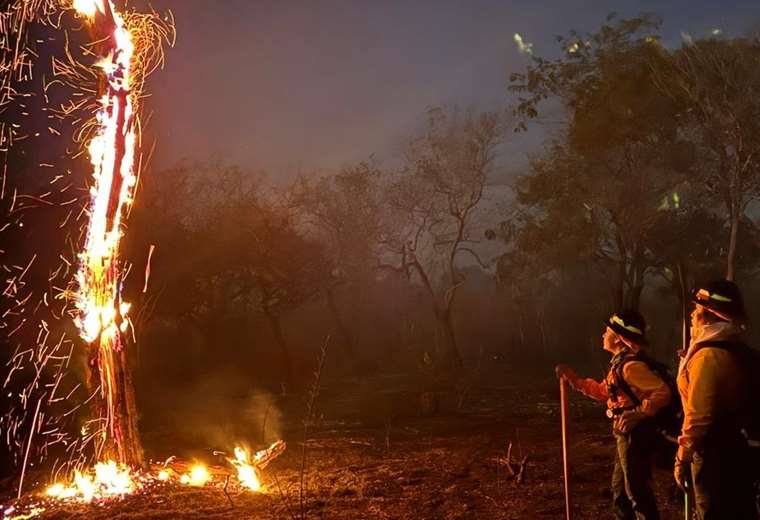 Incendios en Roboré amenazan a comunidades y movilizan a bomberos