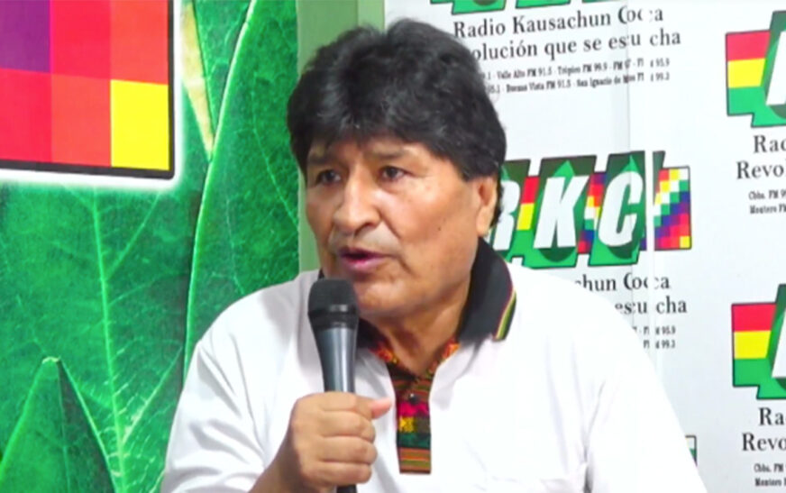 Evo Morales confirma candidatura y denuncia bloqueo de siglas