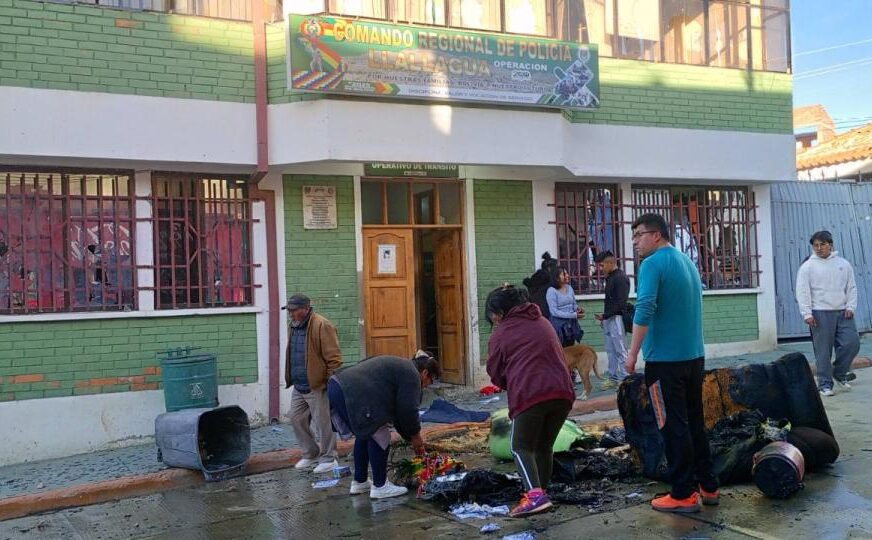 Investigación y despliegue policial tras violencia en Llallagua, Potosí