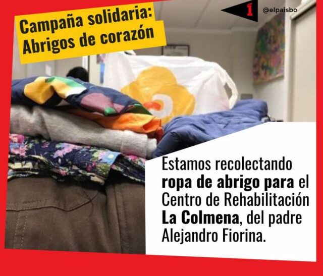Campaña Abrigos de Corazón recolecta donaciones en Tarija para Hogar La Colmena