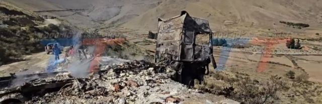 Incendio forestal en Sama/Iscayachi controlado; investigan quema de camión