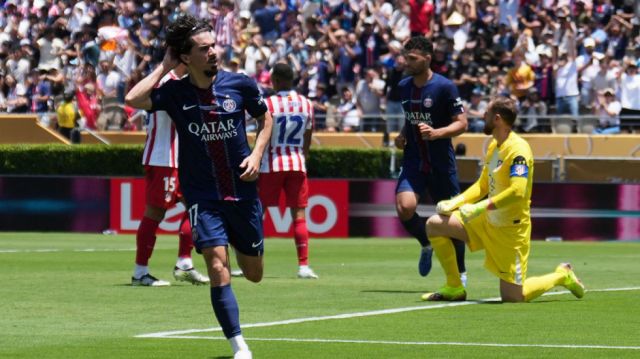 PSG golea 4-0 al Atlético de Madrid en el Rose Bowl