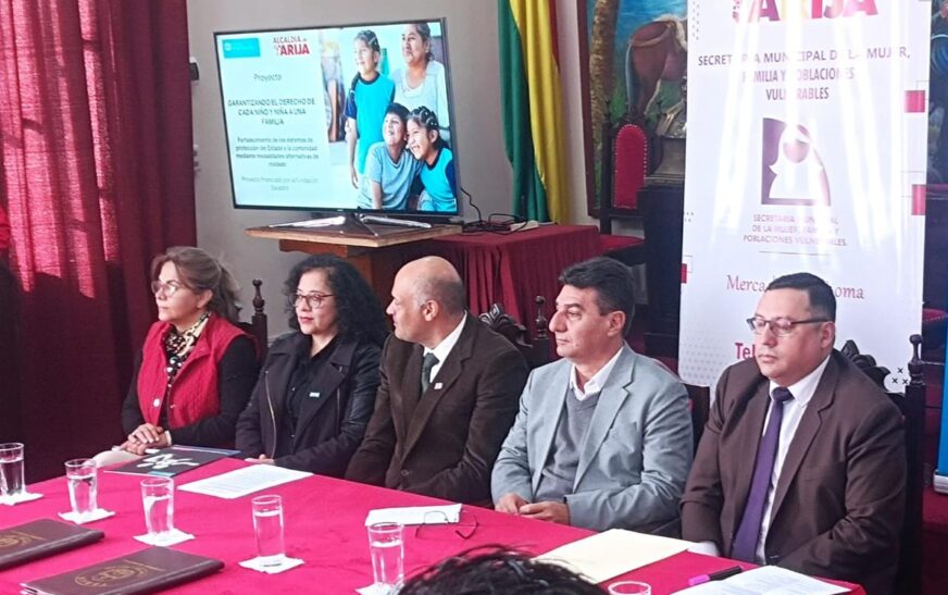 Tarija firma alianza para proteger infancia y promover cuidado familiar alternativo