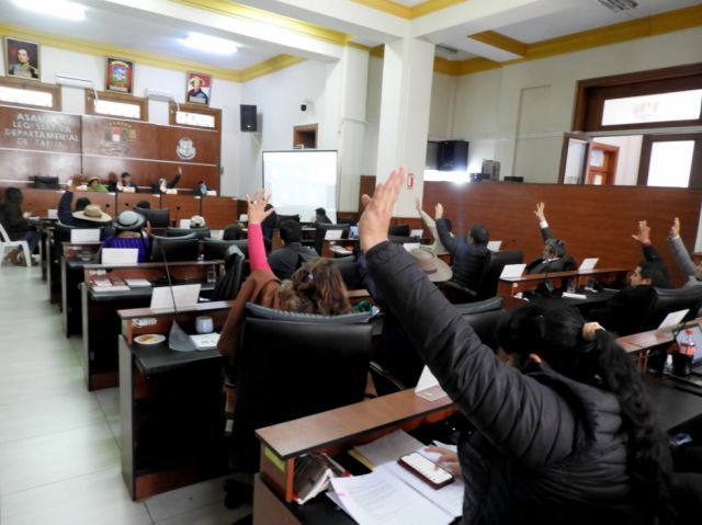Asamblea de Tarija aprueba reforma para reducir legisladores y eliminar subgobernadores