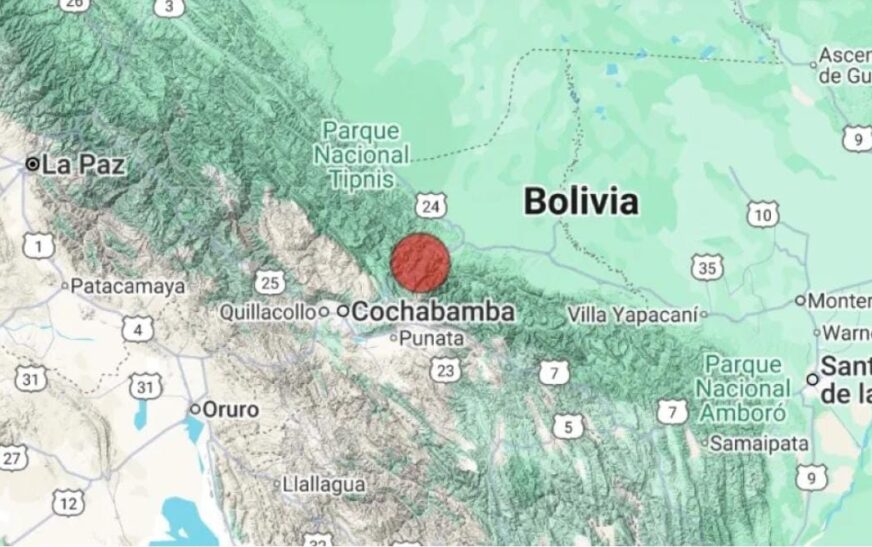 Temblor de magnitud 3.8 sacude el Chapare de Cochabamba con epicentro superficial