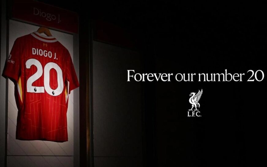 Liverpool retira el dorsal 20 en honor a Diogo Jota