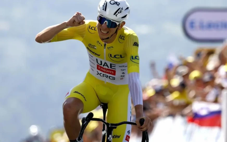 Pogacar gana la cronoescalada y amplía su ventaja en el Tour de Francia