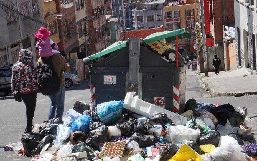 La Paz Desbordada Basura Acumulada Calles Afectadas Semana Bloqueo Relleno Sanitario