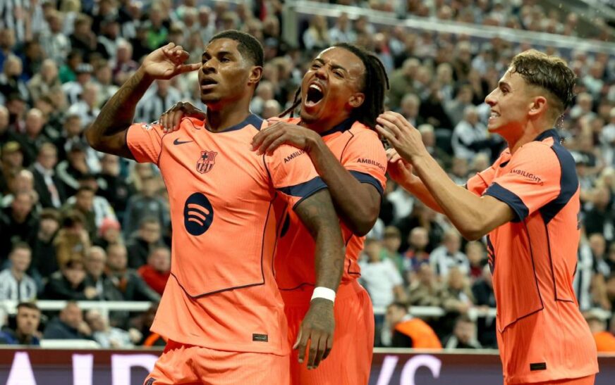 Rashford Lidera Victoria del Barcelona Sobre el Newcastle en Partido Clave