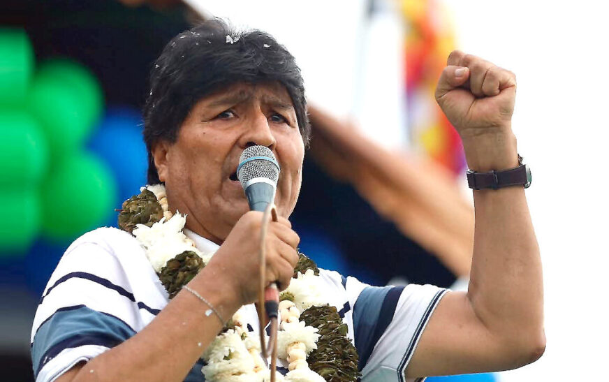 Evo Morales acusa que el candidato de Lucho Arce es Tuto Quiroga