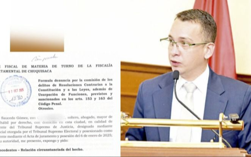 Rómer Saucedo Denuncia Formalmente a Magistrados Autoprorrogados