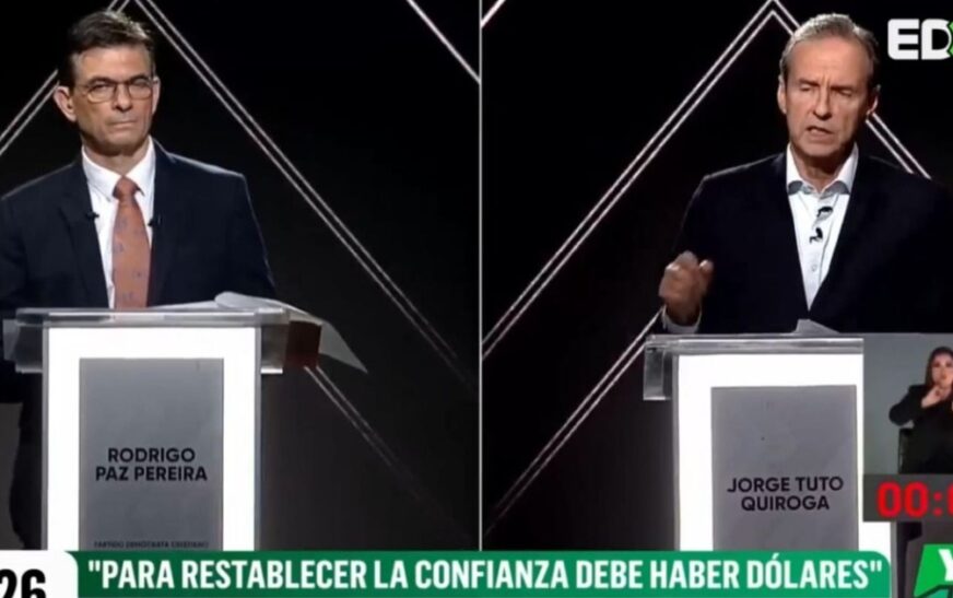 Tuto Quiroga y Rodrigo Paz protagonizan intenso debate presidencial rumbo a las elecciones