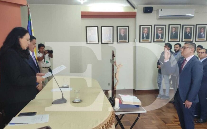 Consejo Magistratura posesiona nuevo encargado distrital Santa Cruz con miras a fortalecer justicia