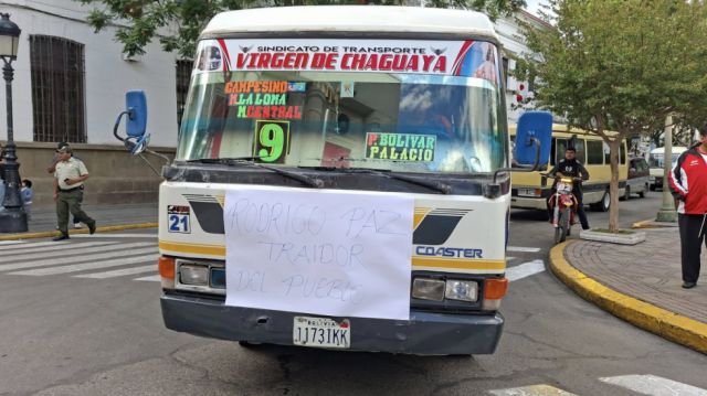 Transportistas pesados y públicos anuncian protesta masiva en el centro de la ciudad