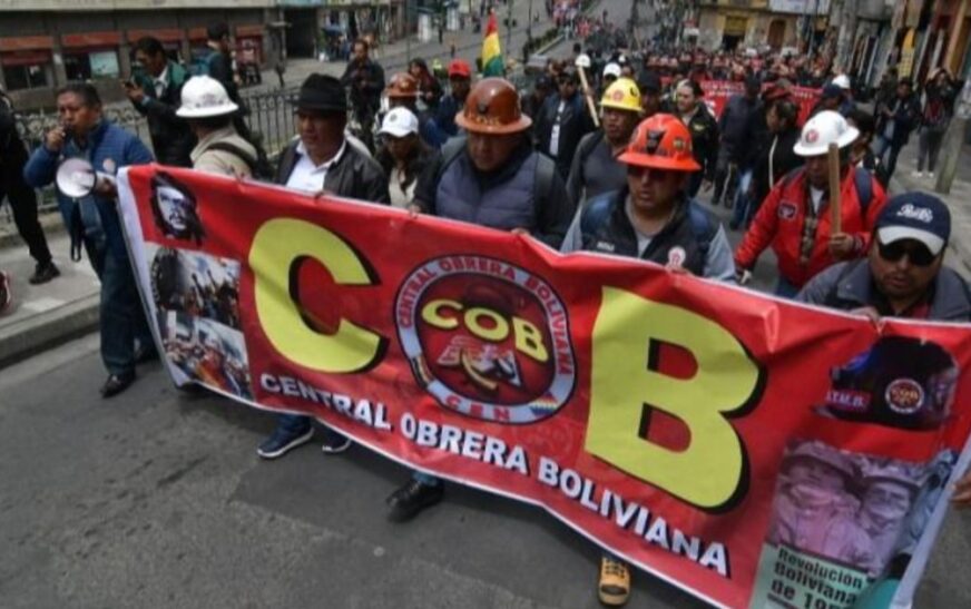 COB ratifica movilizaciones en Bolivia y convoca reunión para definir medidas