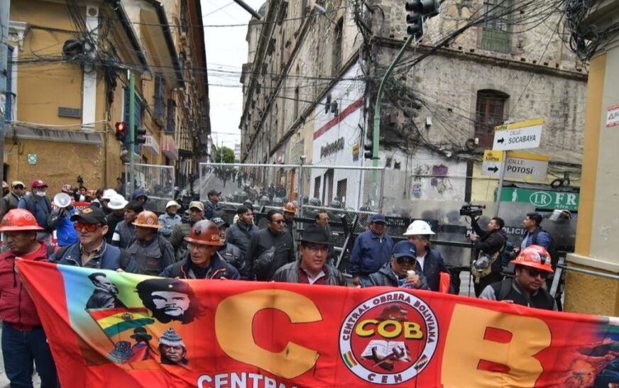 COB convoca a ampliado en La Paz tras llamado al diálogo del Gobierno