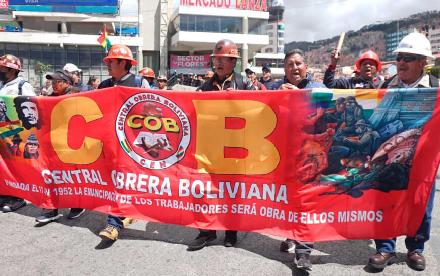 COB convoca marcha Bolivia No Se Vende en Calamarca este sábado