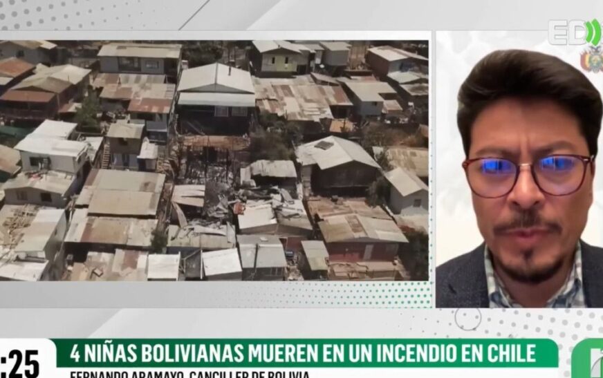 Cancillería boliviana gestiona repatriación de cuatro niñas fallecidas en incendio en Chile