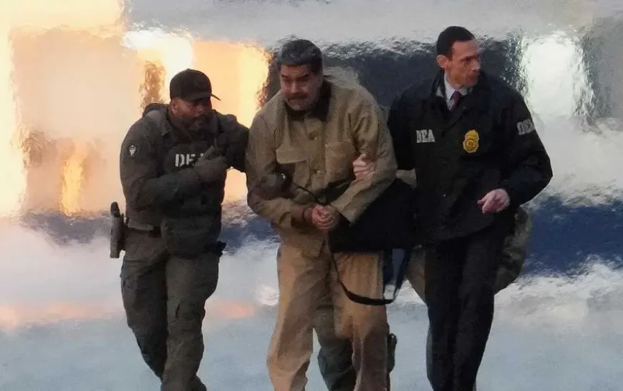 Nicolás Maduro llega al tribunal de Nueva York para comparecer ante juez federal