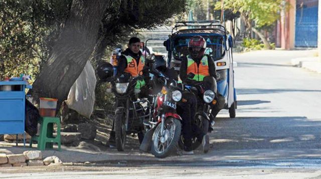 Transporte federado de Tarija rechaza mototaxis por inseguridad en la ciudad