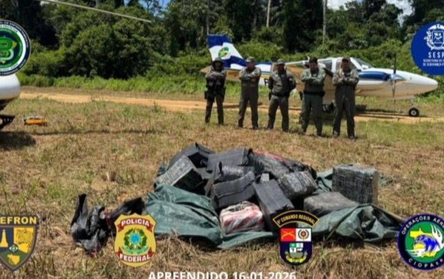Brasil incauta avioneta y media tonelada de droga procedente de Bolivia en operativo fronterizo