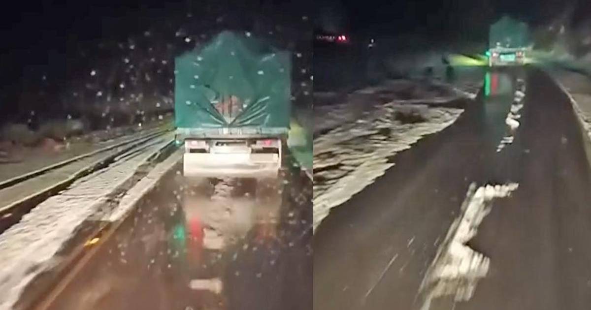 Granizada intensa en Pongo afecta carretera entre Cochabamba Oruro y La Paz