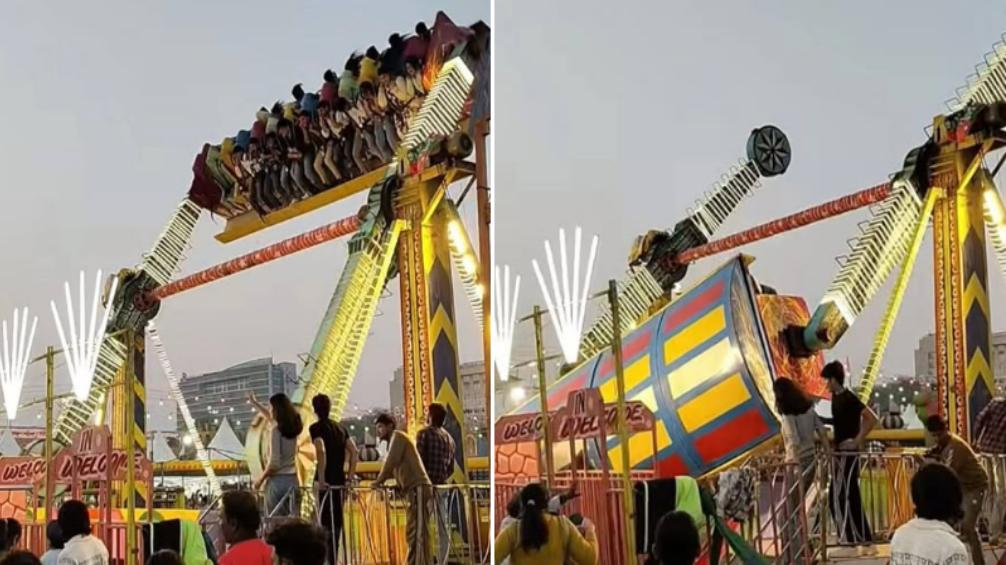 India confirma un muerto y 13 heridos tras desplome de juego mecánico en feria