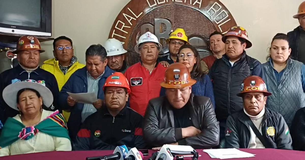 COB exige archivar ley antibloqueos y cuestiona decreto 5552 en Bolivia