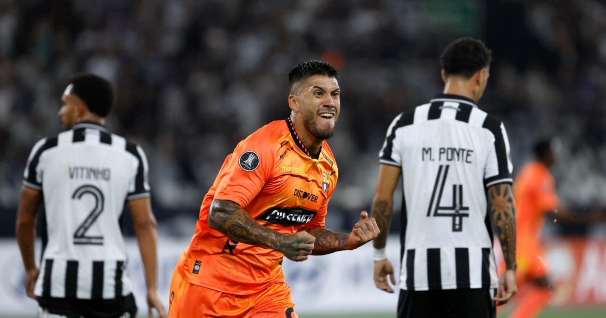 Barcelona sorprende a Botafogo en Río de Janeiro y avanza a fase de grupos de Libertadores