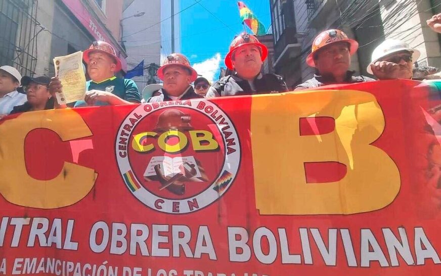 La COB exige un aumento salarial del 20% y diálogo con el Gobierno