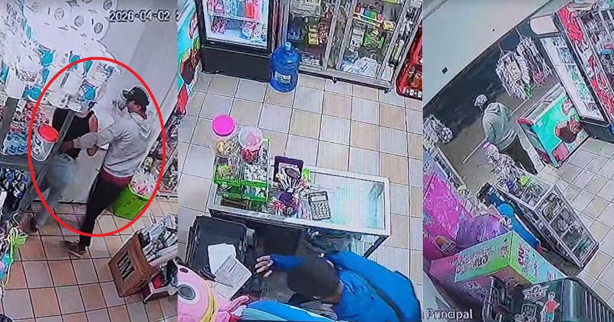 Dos delincuentes asaltan y agreden a un empleado en licorería