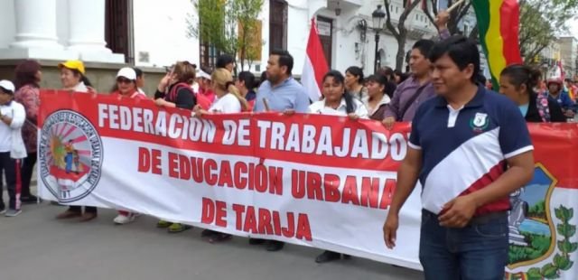 Magisterio Urbano convoca marcha de cacerolas vacías en Tarija