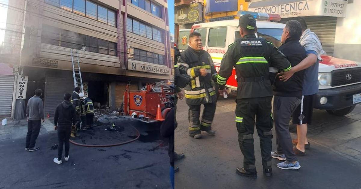 Una persona resulta afectada por inhalación de humo en siniestro