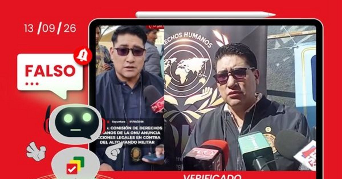 Bolivia Verifica denunció que supuesta comisión no pertenece a la ONU