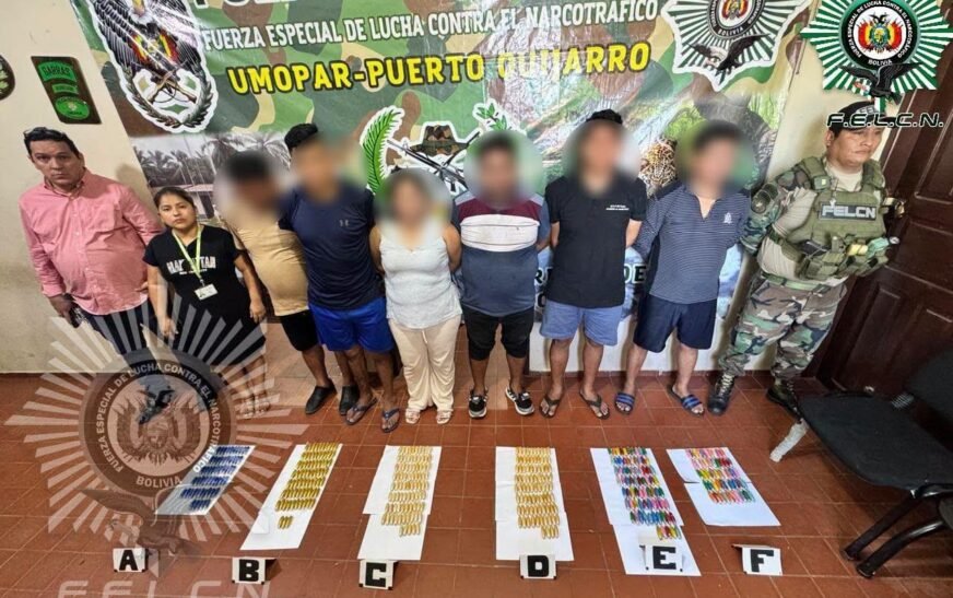 Roboré: aprehenden a 12 personas con 625 cápsulas
