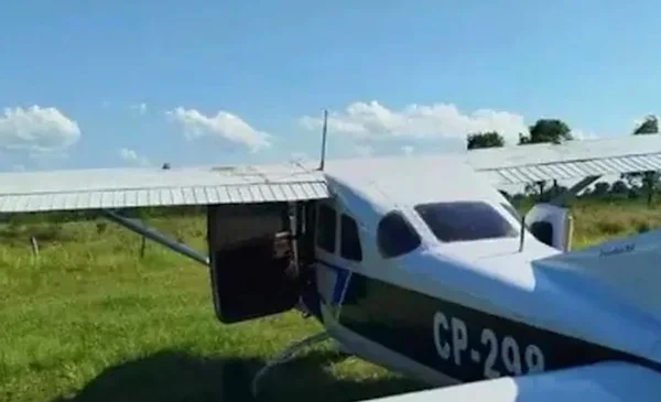 Avioneta boliviana aterriza de emergencia con 477 kilos de cocaína