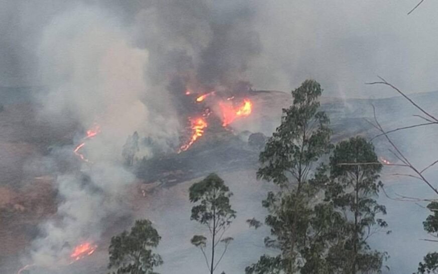 Helicóptero Bambi Bucket apoyará sofocación de incendio en Pocona