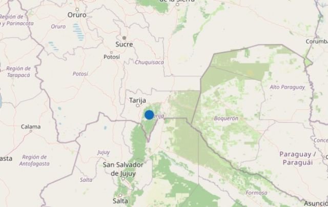 RS-OSC registra sismo de magnitud 4,7 en Tarija