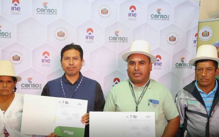 Censistas agropecuarios llegan el lunes a Chuquisaca, Pando y Oruro
