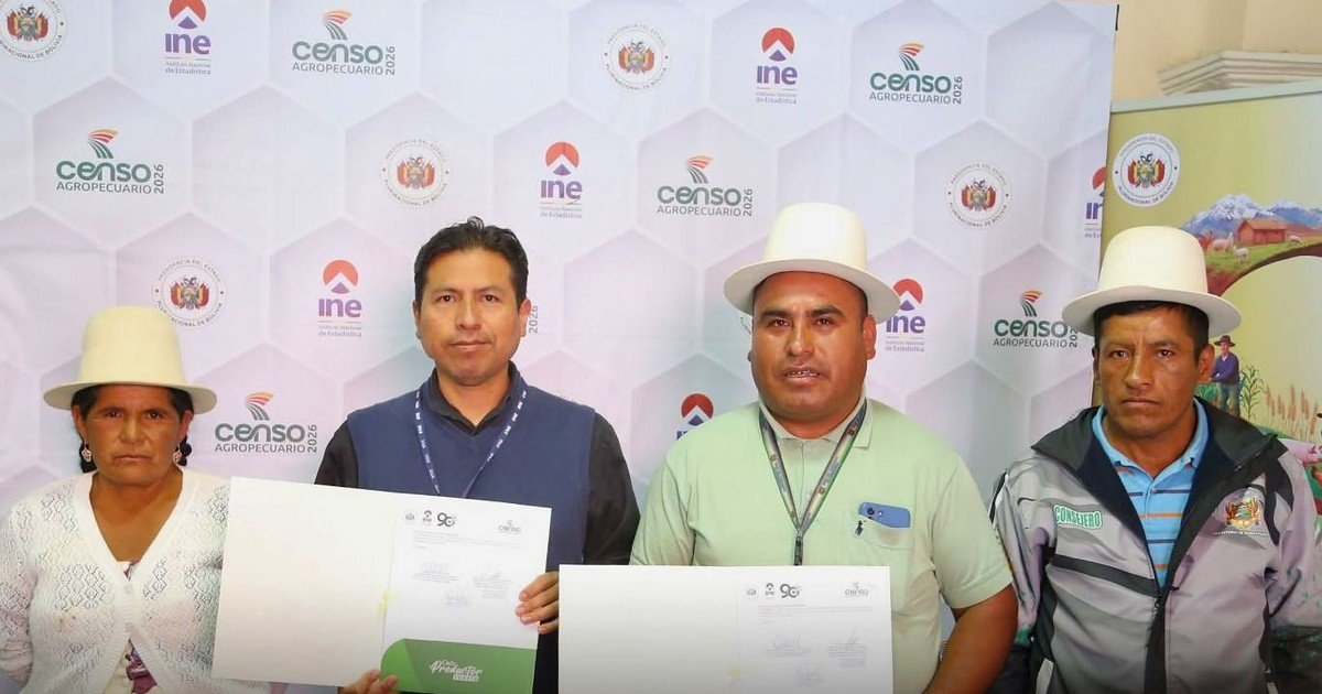 Censistas agropecuarios llegan el lunes a Chuquisaca, Pando y Oruro