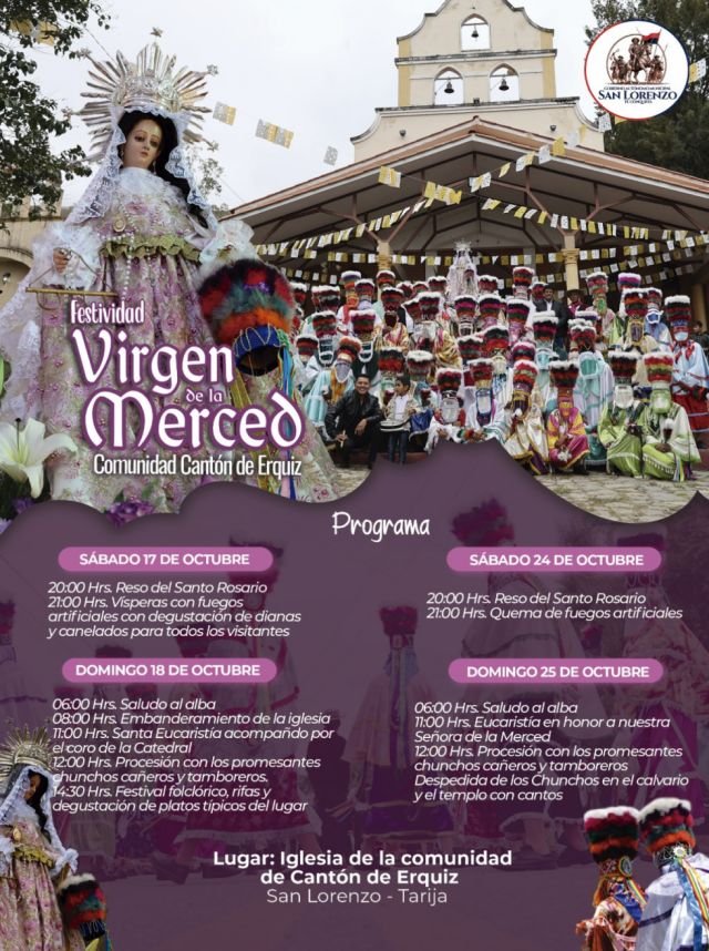 Erquiz invita a la festividad de la Virgen de la Merced