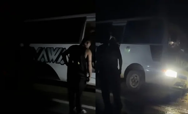 Jiyawa sufre accidente de bus rumbo al trópico
