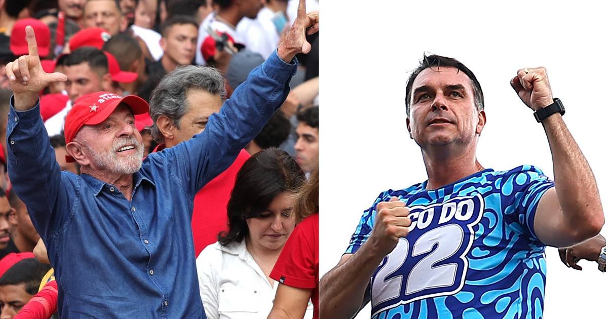 Lula y Flávio Bolsonaro movilizan a miles antes de la votación
