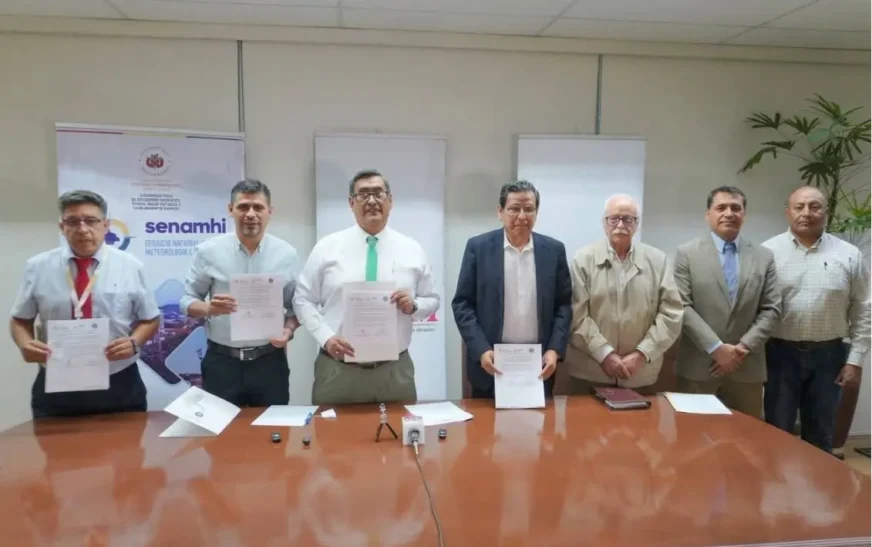 Uagrm y Senamhi firman convenio de cooperación académica